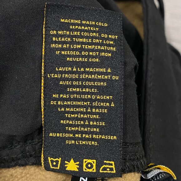 CAT Caterpillar Work Pants Mens 36 x 32 Black Canvas Fleece Lined Insulated - Picture 12 of 12